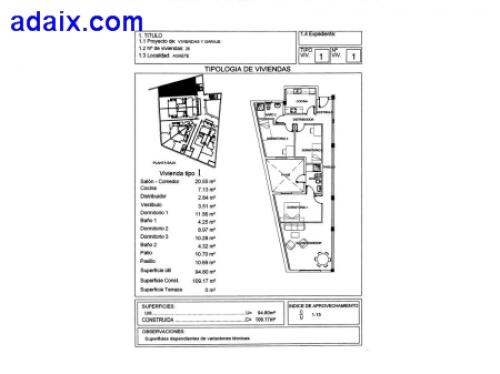 EDIFICIO BUENAVISTA Piso en edificio de tres plantas a la