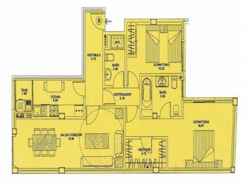 Piso en venta en Vilagarcia de Arousa a estrenar.Vivienda de