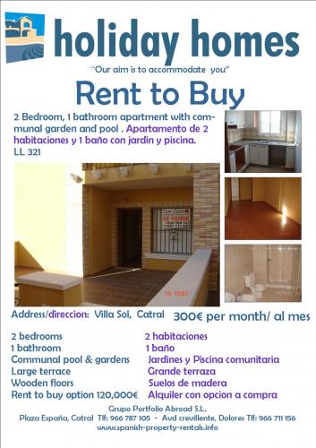 Alquiler en Catral REF LL 321
